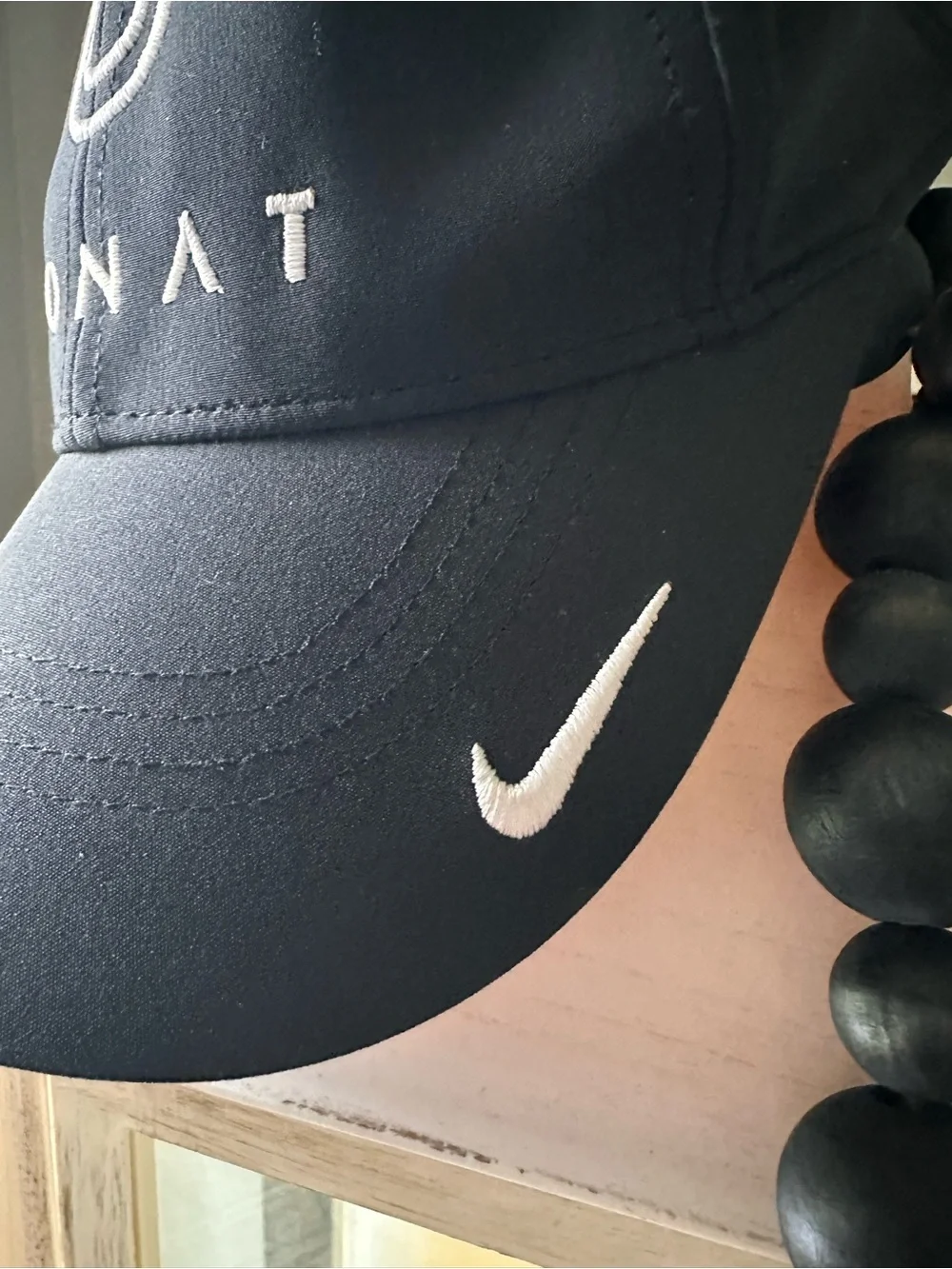 Monat Nike Hat Cap Strap Back Adult One Size Black Legacy91 Dri-Fit Polyester